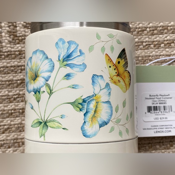 Lenox Butterfly Meadow Insulated Food Container - Picture 8 of 13